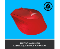 Logitech M330 Silent Plus (czerwona) - 329392 - zdjęcie 8